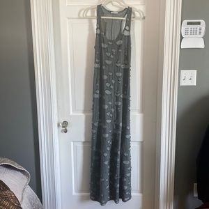 Halter back maxi dress